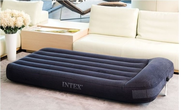 Надувной матрас-кровать с подголовником Бим стандарт твин 99 х 191 х 25 см.  